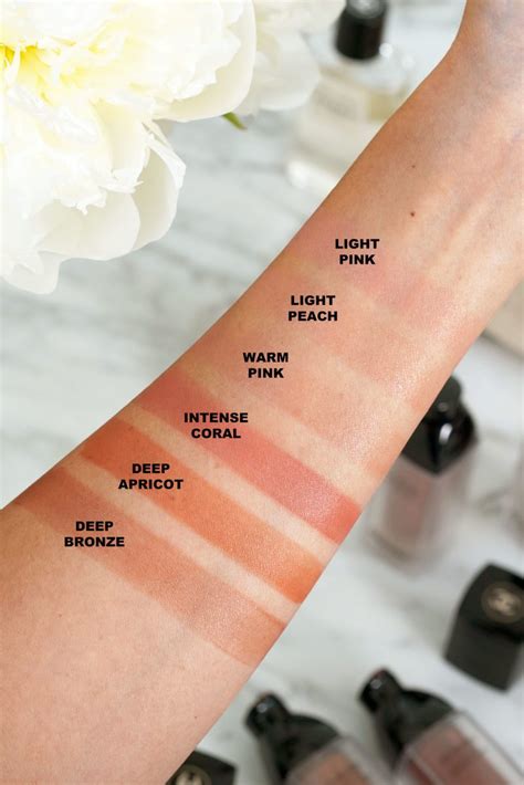 chanel les beiges tint.swatches|chanel water tint blush buy.